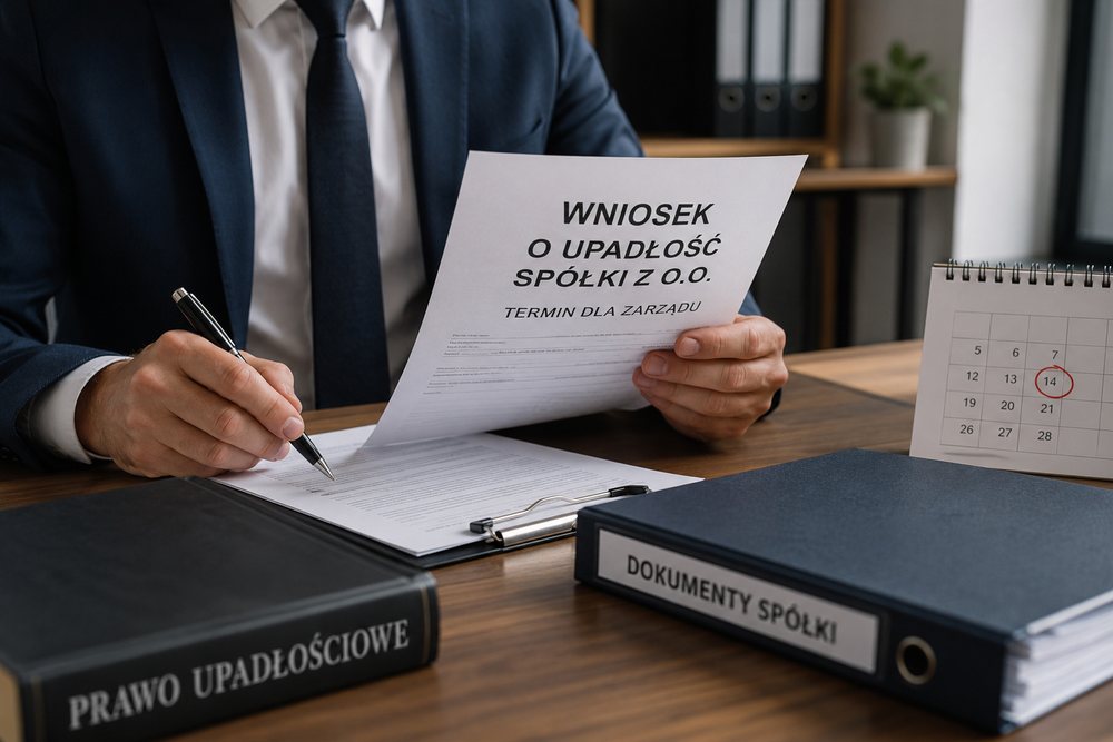 Wniosek o upadłość spółki z o.o. – termin dla zarządu