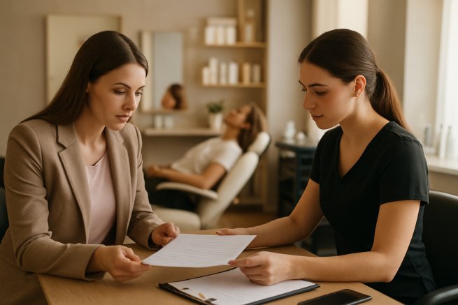 Współpraca B2B w salonie kosmetycznym